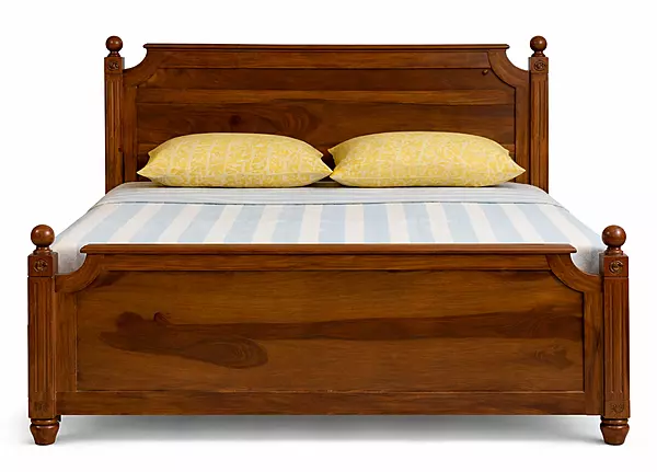 Luis Sheesham Wood Hotel King Size Bed