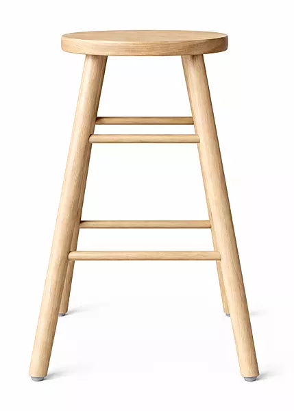 Scott Wooden Seat Bar Stool