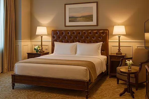 Rockwell Chesterfield Upholstered King Size Hotel Bed